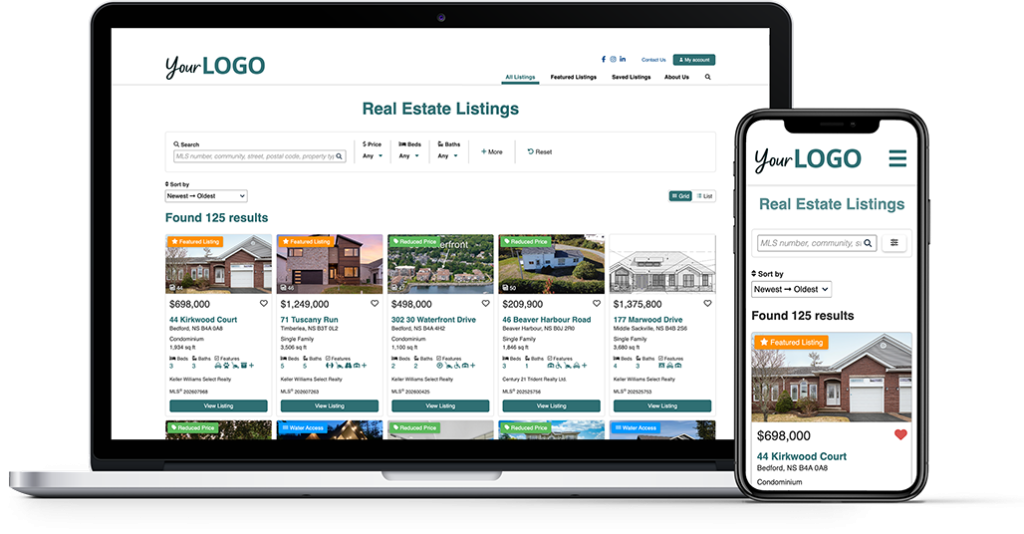 MLS Website Listings Page Example